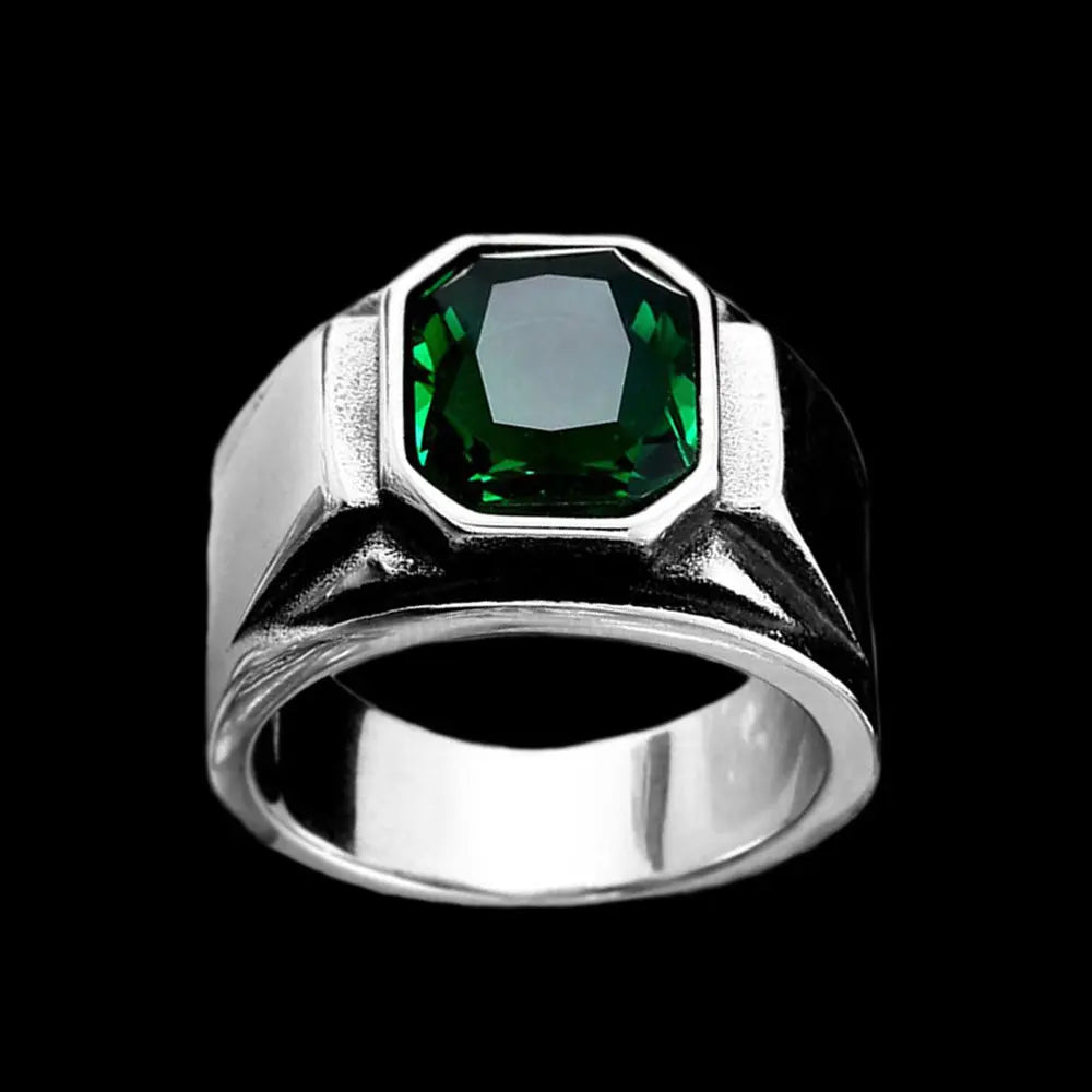 Zircon Stone Stainless Steel Simple Ring