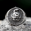 Gothic Skull Serpent Stainless Steel Ring
