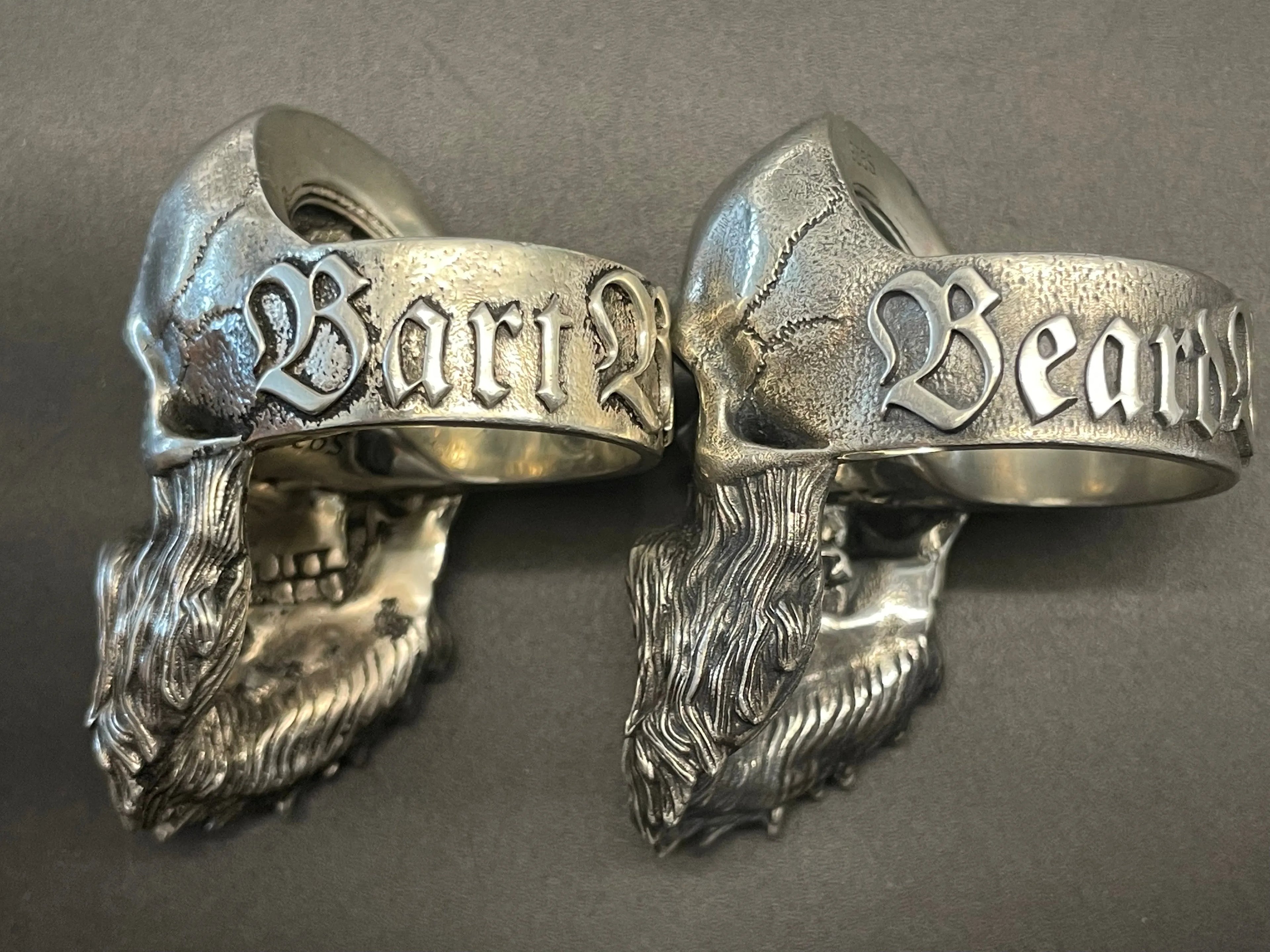 Bruderschaft Brotherhood Bearded Skull Ring