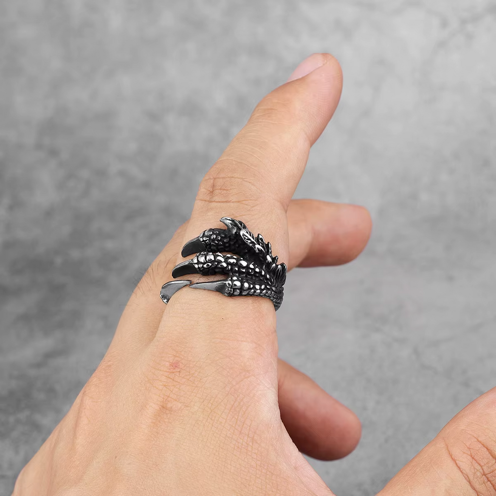 Dragon Claw Stainless Steel Ring