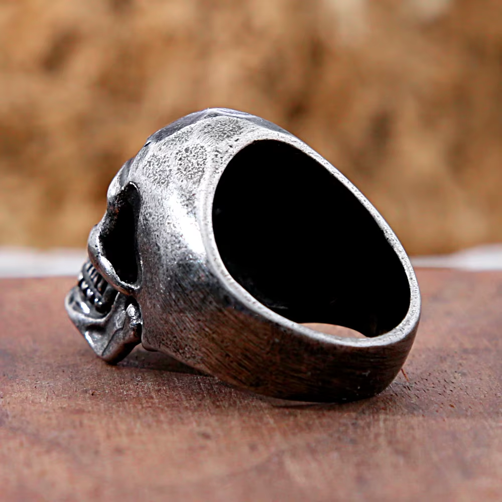 3D Anatomical Skull Gothic Statement Ring