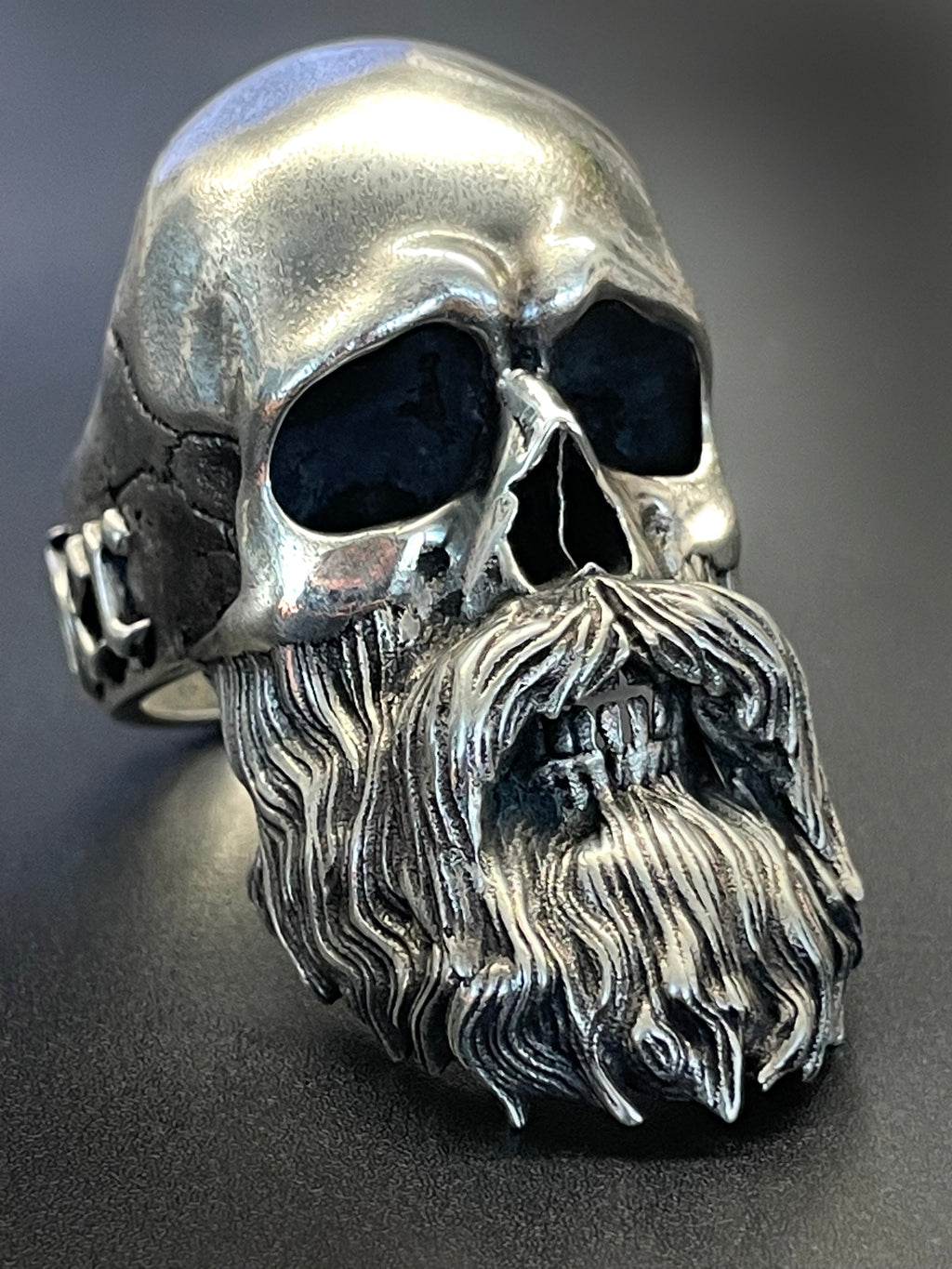 Bruderschaft Brotherhood Bearded Skull Ring