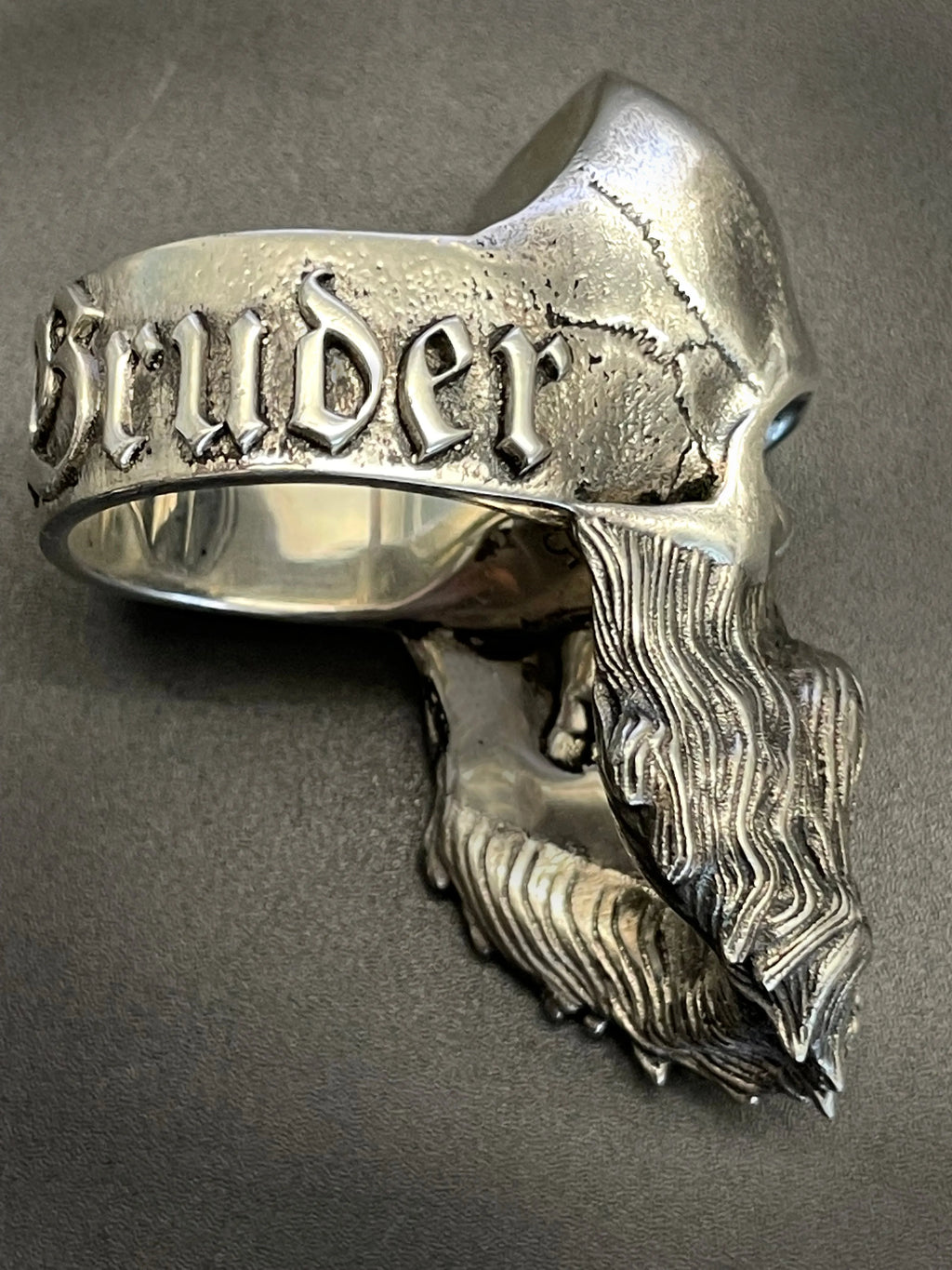 Bruderschaft Brotherhood Bearded Skull Ring