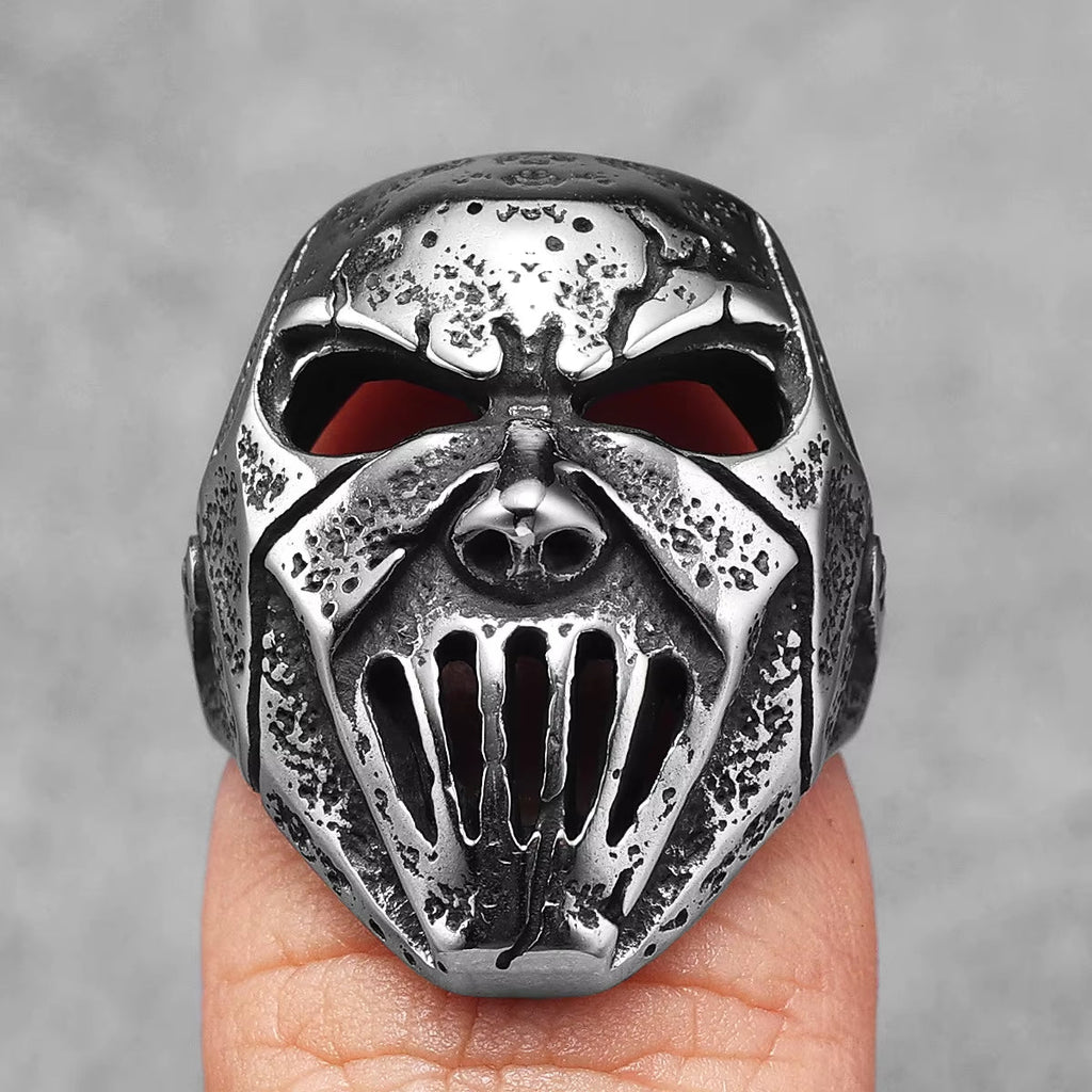 Spartan Battle Mask Stainless Steel Ring