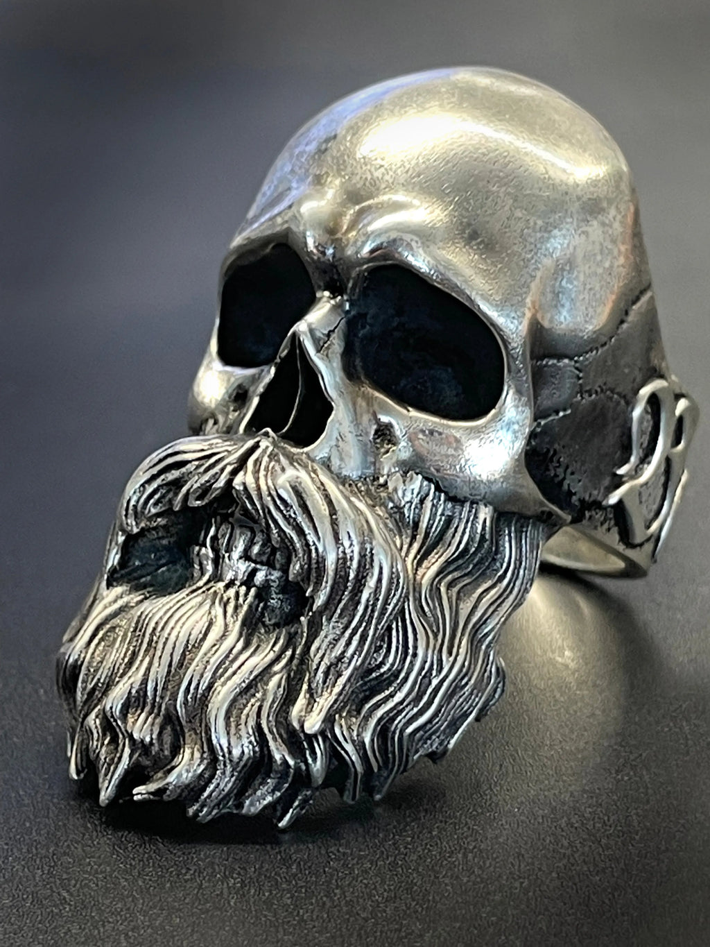 Bruderschaft Brotherhood Bearded Skull Ring