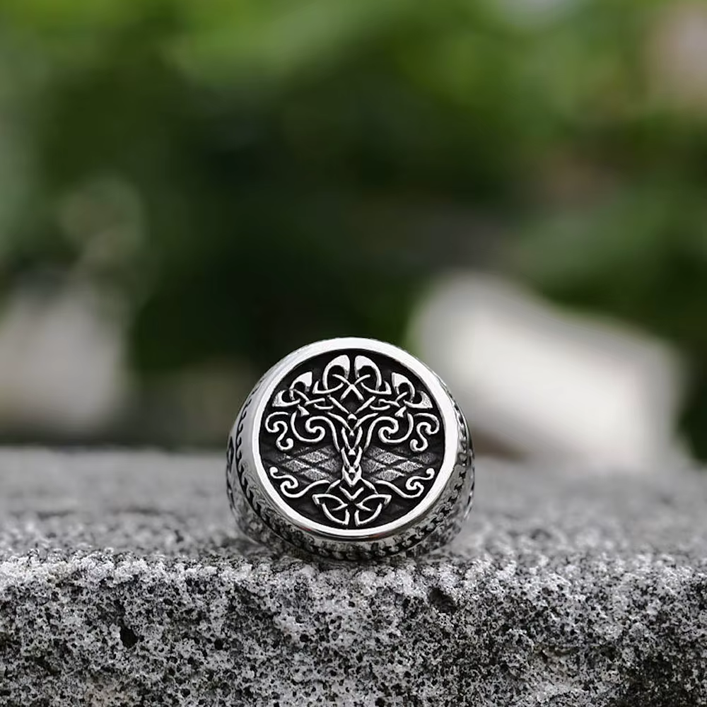 Yggdrasil Celtic Knot Stainless Steel Ring