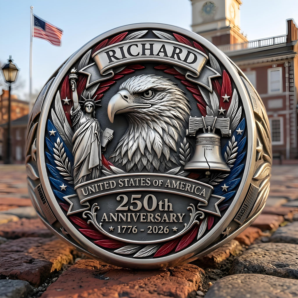 Personalized USA 250th Anniversary Commemorative Ring
