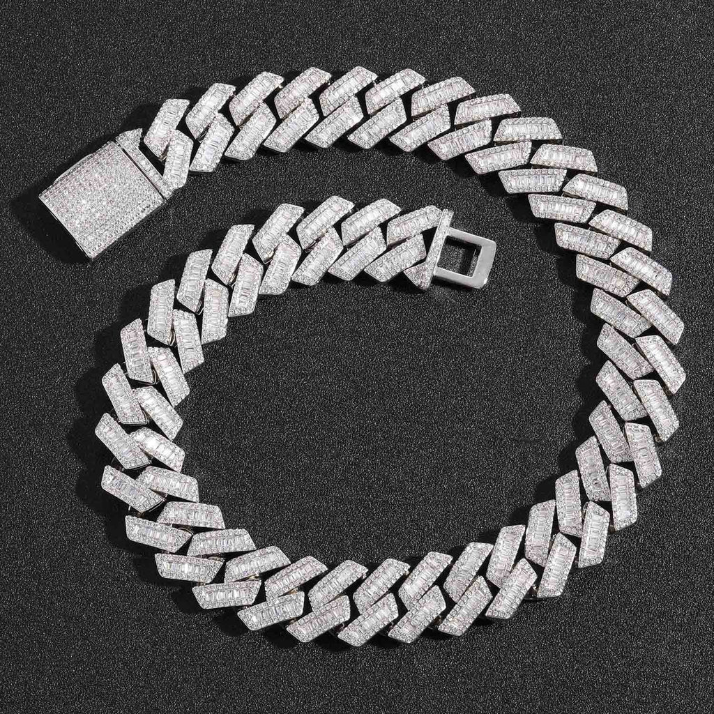 Full diamond hip-hop Cuban chain necklace