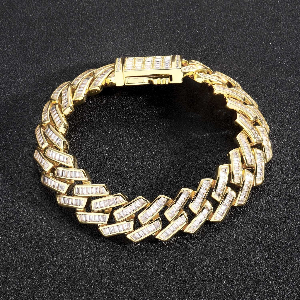 Full diamond hip-hop Cuban chain necklace