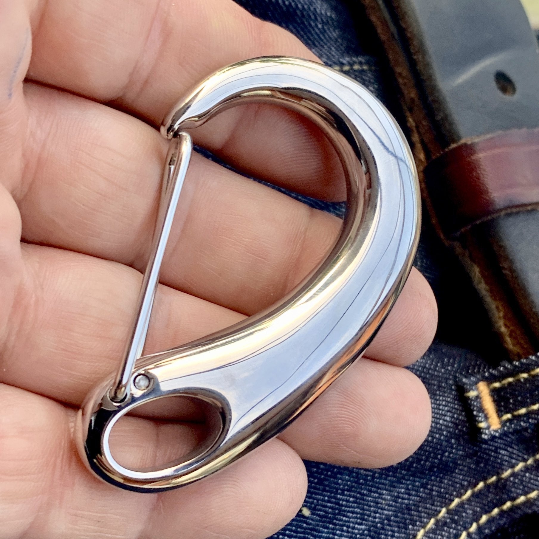 Belt Clip / Clasp - "The Hook" - Polished - Upgrade Your Wallet / Key Chain - WCC-03