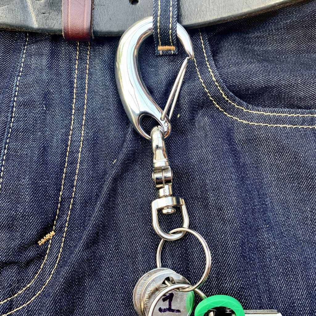 Belt Clip / Clasp - "The Hook" - Polished - Upgrade Your Wallet / Key Chain - WCC-03