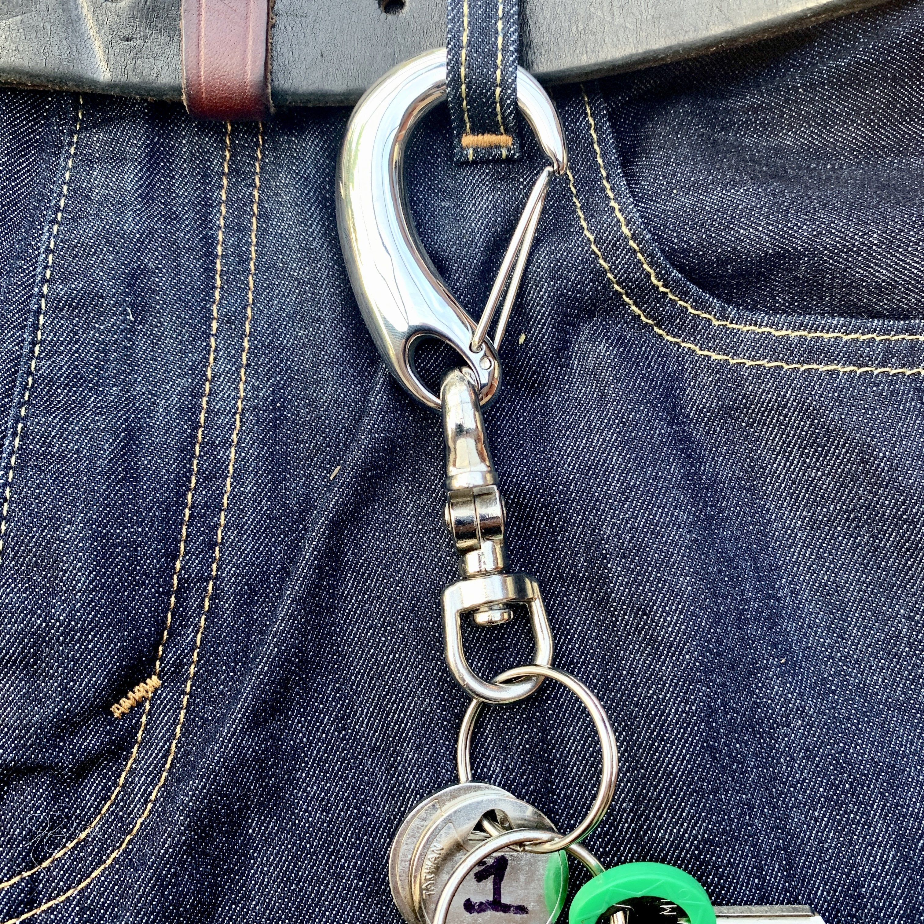 Belt Clip / Clasp - "The Hook" - Polished - Upgrade Your Wallet / Key Chain - WCC-03