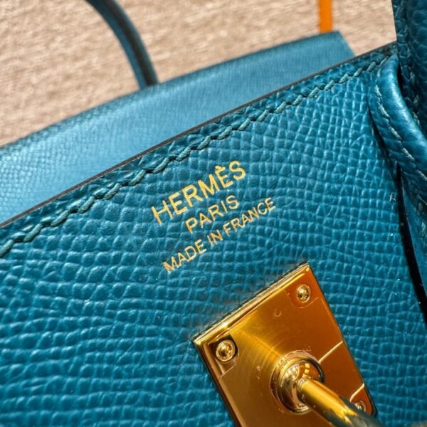 Birkin 25 Colour：W0/Vert Bosphore - 图片 9